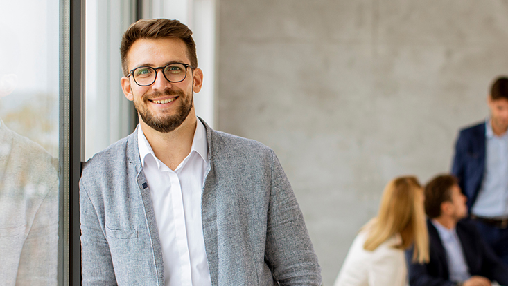 Portrait eines jungen Mannes in Jacket