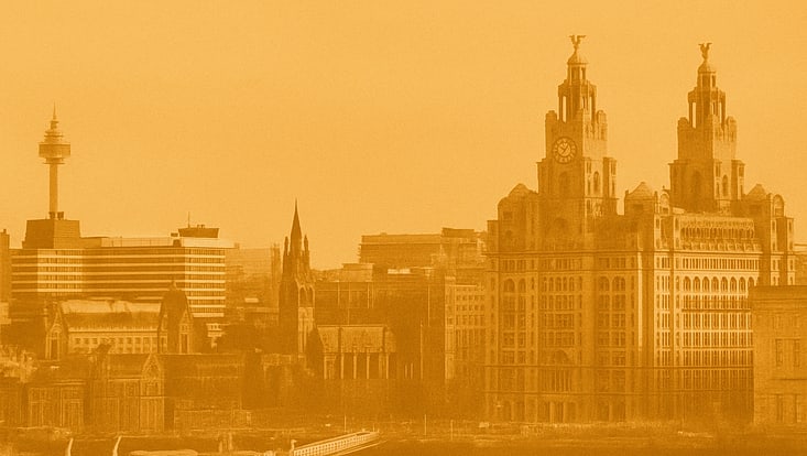 Skyline der Stadt Liverpool