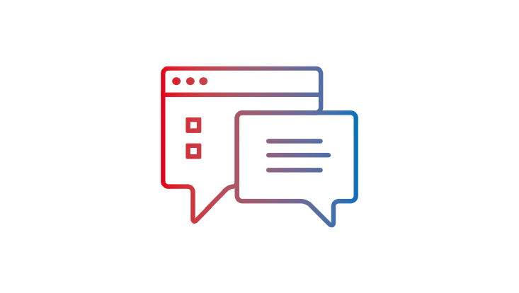 Icon Chat Sprechblasen