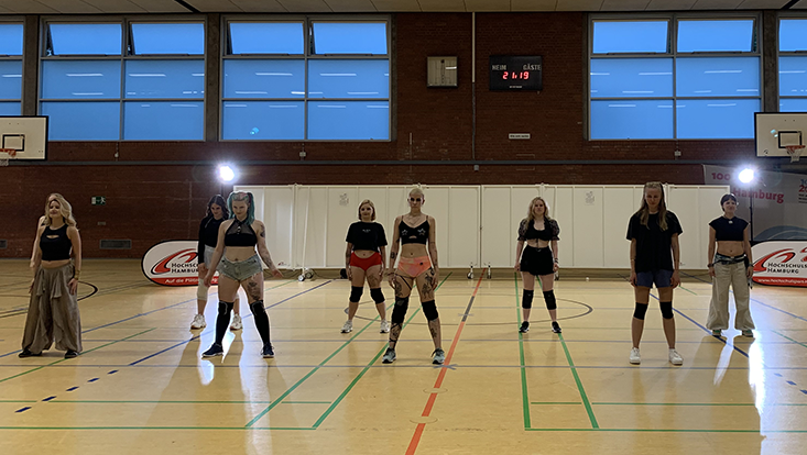 Tanzkurs des Hochschulsports Auftritt