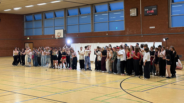 Tanzkurs des Hochschulsports Auftritt