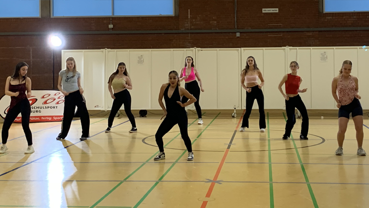 Tanzkurs des Hochschulsports Auftritt