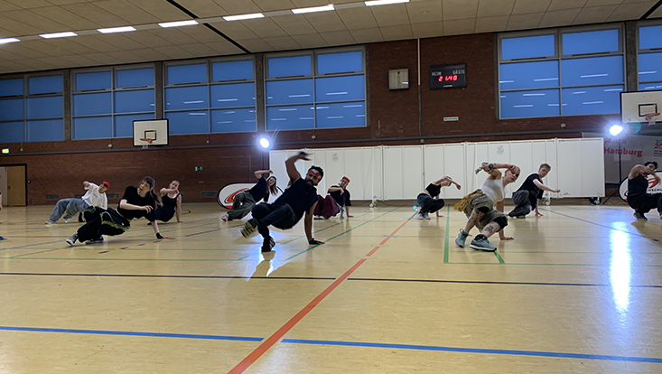 Tanzkurs des Hochschulsports Auftritt
