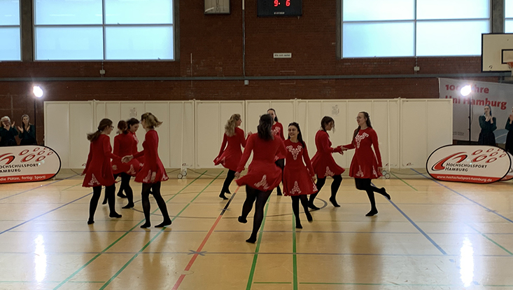 Tanzkurs des Hochschulsports Auftritt