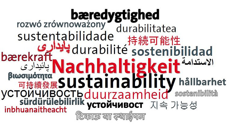 Sprachwolke Nachhaltigkeit