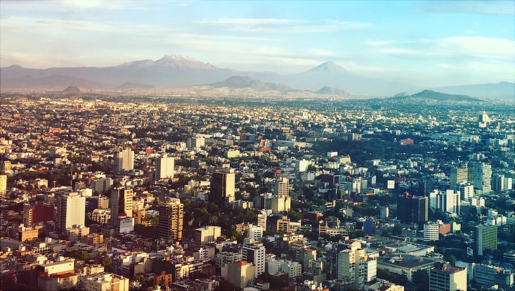 Panorama Ansicht von Mexiko City