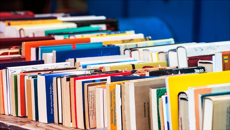 Eine Reihe Bücher