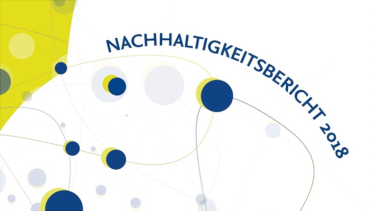 Ausschnitt Deckblatt des Nachhaltigkeitsberichts 2018 der Freien Universität Berlin