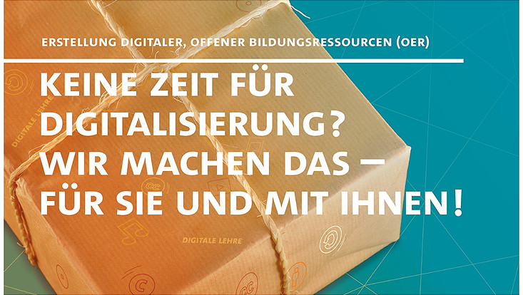 HOOU@UHH Poster "Keine Zeit für Digitalisierung? Wir machen das - für Sie und mit Ihnen!"