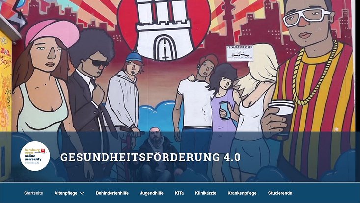 Screenshot Gesundheitsförderung 4.0 Screenshot Gesundheitsförderung 4.0