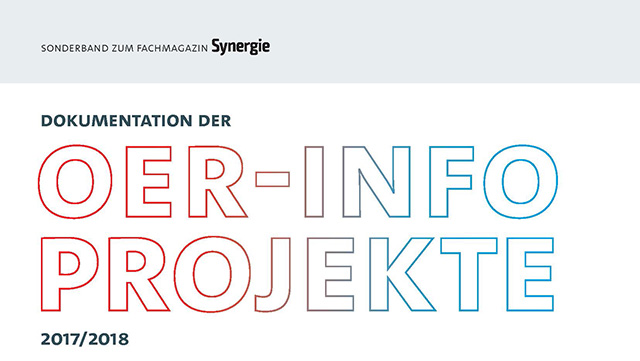 Titelseite des OER-Info-Projektbandes