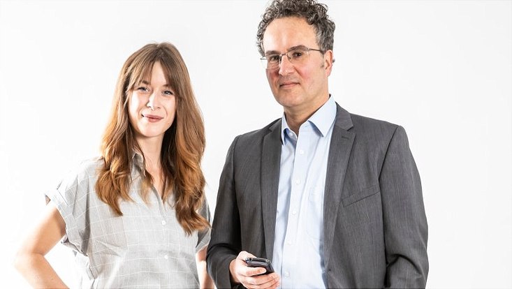 Soziologin Luise Heinz und Prof. Dr. Peer Briken, Direktor des Instituts und Poliklinik Sexualforschung und Forensische Psychiatrie am UKE